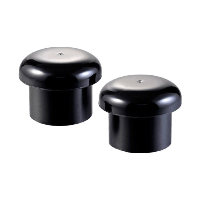 Matte black plastic Screw Cap