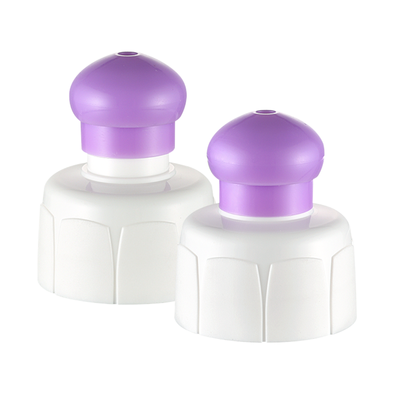 PP Push pull cap for cosmetic packaging