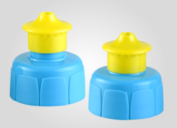 How is the push-pull design of Plastic Push Pull Cap implemented?