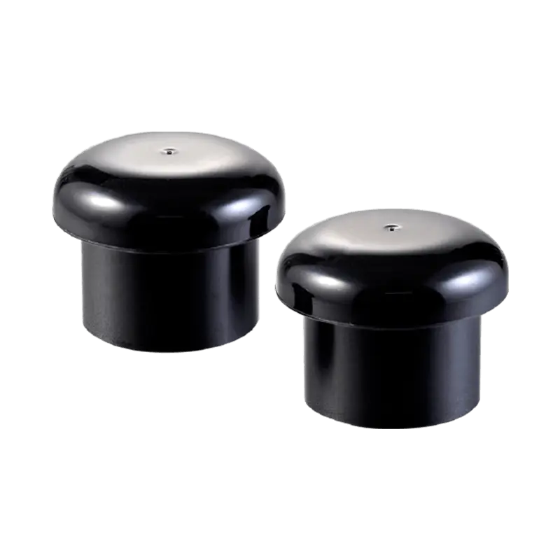 Matte black plastic Screw Cap