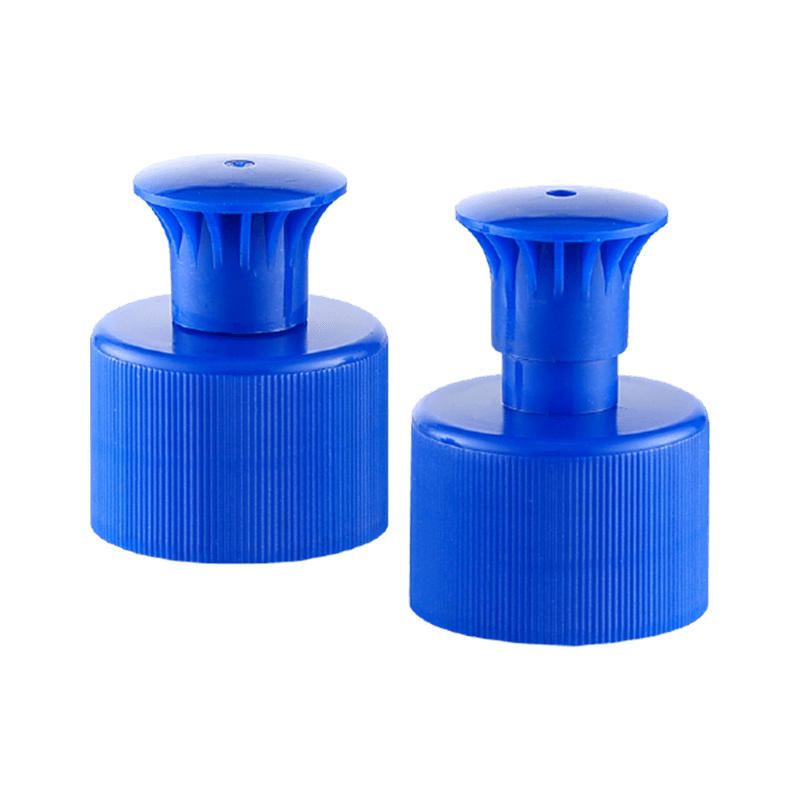 Plastic push pull cap