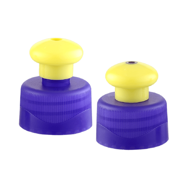 Plastic Push pull bottle cap